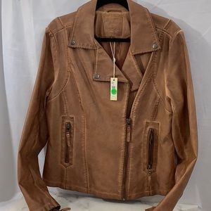 Max Studio Women’s Faux Leather Jacket